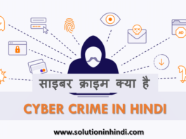 cyber crime kya hai hindi